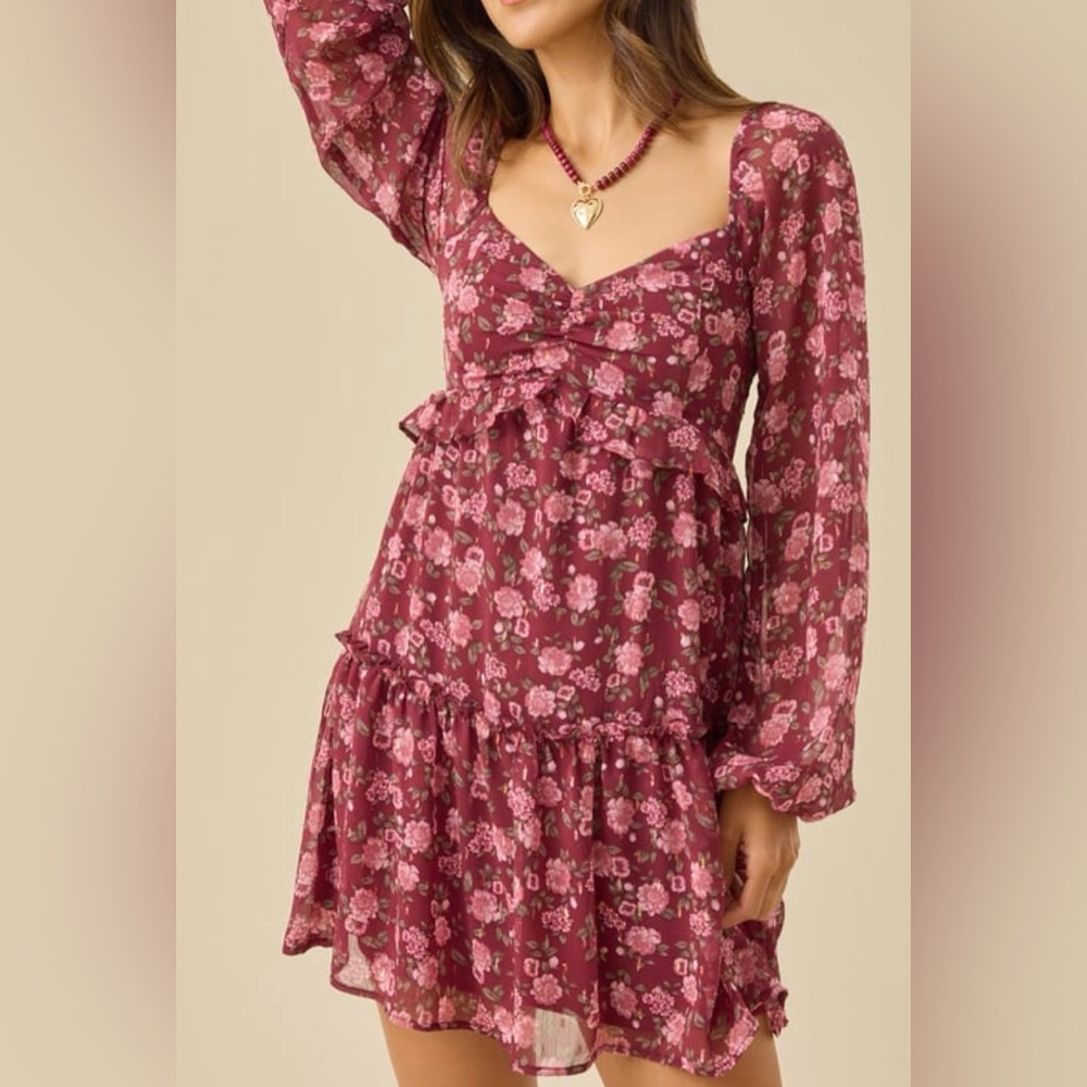 NWT Altar’d State Leanna floral mini dress, size 3XL